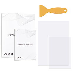 (52) Непрозрачная лаванда FEP-пленки и пластиковый скребок, для смолы 3 d принтер, разноцветные, 280x200x0.1 мм