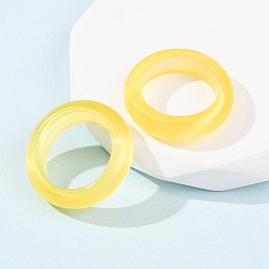 Золотистый Cat Eye палец кольца, простые кольца для женщин, золотые, 6 мм, размер США 7 1/4 (17.5 мм)