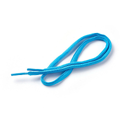 Deep Sky Blue Polyester Cord Shoelace, Deep Sky Blue, 52~54cm