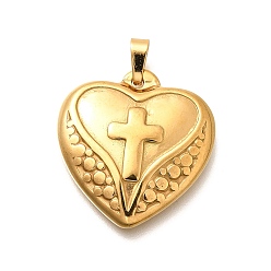 Сердце 304 подвески из нержавеющей стали, золотые, сердце, 15.5x15.5x3 мм, отверстие : 3x4.5 мм