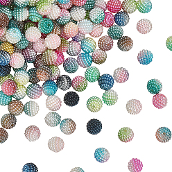 (52) Непрозрачная лаванда Имитация жемчуга акриловые, Берри бисера, комбинированные бисером, круглые, разноцветные, 10 мм, отверстие : 1 мм, около 200 шт / упаковка, 1 сумка / набор