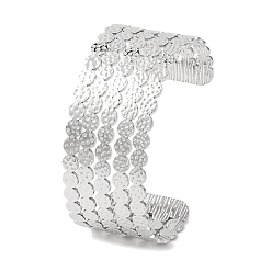 Нержавеющая Сталь Цвет 304 браслеты из нержавеющей стали для женщин, цвет нержавеющей стали, внутренний диаметр: 2-1/2x2-1/8 дюйм (6.3x5.5 см)