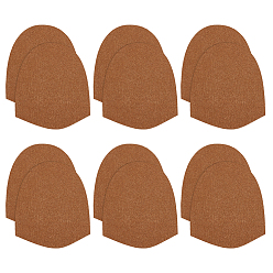 Кокосово-Коричневый 6 пары войлочных противоскользящих накладок для обуви для боулинга, арка, кокосового коричневый, 120x100x5 мм