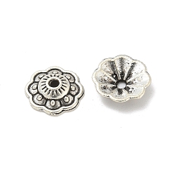 Античное Серебро Бусины разделители из сплава , без кадмия и без свинца, цветок, античное серебро, 11.5x2.5 мм, отверстие : 1.6 мм, Около 2127 шт / 1000 г