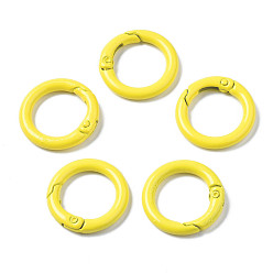 Желтый Окрашенные распылением пружинные кольца из экологически чистого сплава, уплотнительные кольца, защелкивающееся кольцо, без кадмия, без никеля и без свинца, желтые, 25x4 мм