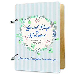 Цветок 1 набор деревянных 2-кольцо папка-регистратор открытки фотоальбома обложка, с кольцами на петлях из железа с вкладными листами 2шт., цветок, Обложка фотоальбома: 240x160x25мм, отверстие : 5 мм, 2 шт / комплект