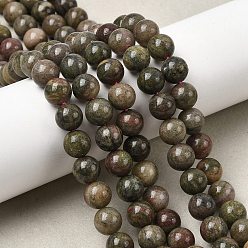 Клубничный Кварц Естественно клубника кварц круглые бусины нити, 8 мм, отверстие : 1.2 мм, около 44 шт / нитка, 15.55'' (39.5 см)