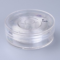 Прозрачный Японская эластичная хрустальная нить, эластичный браслет для изготовления украшений, прозрачные, 1.5 мм, около 15 ярдов / рулон, 45 фут / рулон