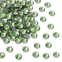 50520 Peridot Камни preciosa® crystal hotfix с плоской основой, чешский хрусталь, круглый(438 11 612 шатон роза вива 12 ®), 50520 перидот, ss 8 (2.3~2.5 мм)