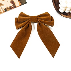 Перу Заколки для волос из бархатной кожи аллигатора, аксессуары для волос для женщин и девочек, бантом, Перу, 150 мм