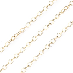 Real 14K Gold Filled Жёлтые золотые кабельные цепи, пайки, real 14 k золото заполнено, ссылка: 3.2x2.3x0.3 mm