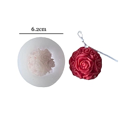 Flower Food Grade Silicone Candle Molds, For Candle Making, Flower, 6.2x4.1cm