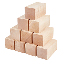Бланшированный Миндаль Материалы для рукоделия из липы, кубоид, бланшированный миндаль, 100x50x50 мм
