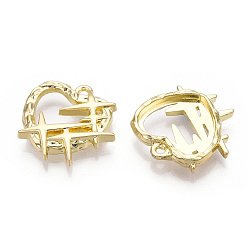 Light Gold Подвески из сплава , без свинца, без никеля и без кадмия, сердце, золотой свет, 20x20.5x4 мм, отверстие : 1.6 мм