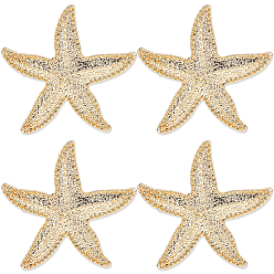 Doré  Broche en alliage en forme d'étoile de mer (pièces), exquise épinglette pour femme, or, 4mm