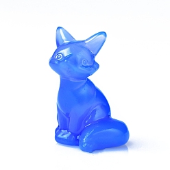 Опал Резные опалитовые украшения в форме лисы, для домашнего офисного стола, 35 мм