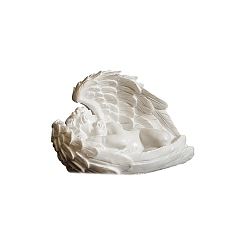 Белый Статуэтка спящего ангела из смолы, украшение для дома и сада, белые, 170x110 мм