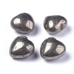 Pyrite Natural Pyrite Heart Love Stone, Pocket Palm Stone for Reiki Balancing, 20x20x13~13.5mm