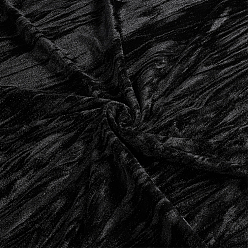 Черный 1м² бархатная ткань из полиэстера и спандекса, для подарка украшения, чёрные, 1700 мм