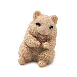 Hamster Милые украшения из смолы для показа животных, для украшения рабочего стола домашнего офиса, хомяк, 14.5x12.5x16 мм
