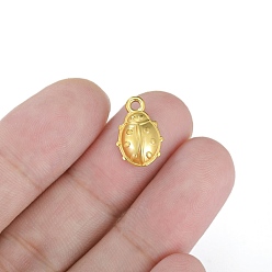 Золотой Шкентели нержавеющей стали, жук, золотые, 16x10 мм