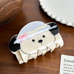 Собака Акриловые коготь заколки, аксессуары для волос для женщин и девочек, собака, 86x44x57 мм