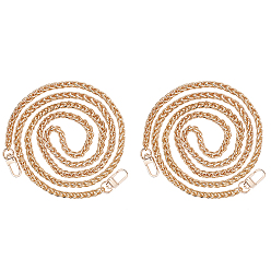 Золотой Цепные ремни, с алюминиевыми веревочными цепями и поворотными застежками из сплава, золотые, 120x0.7 см, link: 10.5x7.5x2 mm, застежки: 34x14x5 мм