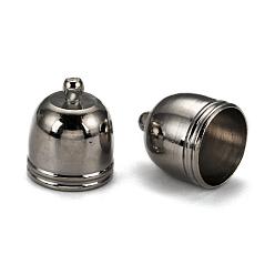 Черный Цвет Металла Латуни мозг заканчивается, металлический черный , 14x12 мм, отверстие : 1 мм, внутренний диаметр: 10 мм