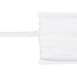 Weiß Flache elastische Gummikordel / -band, Gewebekleidungsnähzubehör, weiß, 13 mm