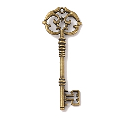 Античная Бронза Отмычка тибетский стиль сплава большие кулоны, без кадмия и без свинца, античная бронза, 82x31x6 мм, Отверстие : 2 мм , около 90 шт / 1000 г