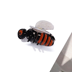 Красный Заколки для волос из ацетата пчелиной целлюлозы, аксессуары для волос для женщин и девочек, красные, 71x70x55 мм