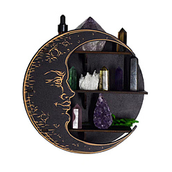 Луна Плавающая полка в форме луны, набор силиконовых форм «сделай сам», формы для хранения, формы для литья смолы, луна, 77~257x180~257x5.5~6 мм