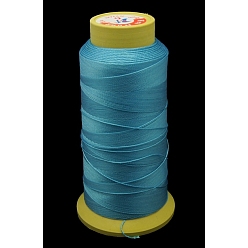 Cielo Azul Hilo de coser de nylon, 12 -ply, cable de la bobina, el cielo azul, 0.6 mm, 150 yardas / rodillo