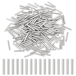 Нержавеющая Сталь Цвет 200шт. 304 нержавеющая сталь стальной штифт, колышки для металлических приборов установка мебели, колонка, цвет нержавеющей стали, 14x2 мм