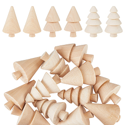 Цвет Древесины 12шт. 3 стили необработанная древесина 3d дерево, дети рисуют игрушку, деревесиные, 3.3~3.5x5.7 см, 4 шт / стиль