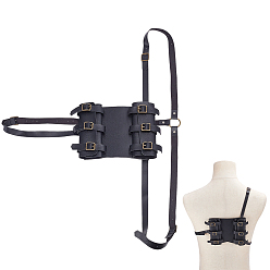 Black Medieval Polyester Double Sword Holder, Black, 1314mm