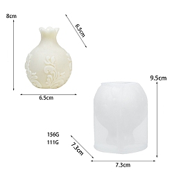 Белый Формы для свечей из пищевого силикона, для изготовления свечей, гранат, белые, 73x95 мм