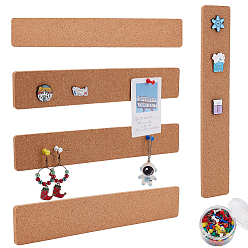 Rectangle 15 шт. самоклеящихся пробковых изоляционных листов, с 80шт. пластиковыми кнопками, прямоугольные, 300x50x6 мм