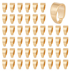 Настоящее золото 24K 100шт. латунные защелки на дужках, реальный 24 k позолоченный, 7x5x3 мм