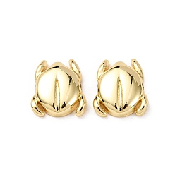 Настоящее золото 18K Латунные бусины в виде божьей коровки, стойки покрытие, долговечный, без свинца и без кадмия, реальный 18 k позолоченный, 12x11x3 мм, отверстие : 1 мм