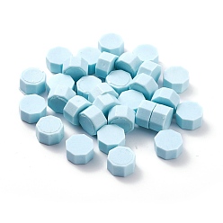 Светло-Голубой Частицы сургуча, для ретро печать печать, восьмиугольник, Небесно-голубой, 0.85x0.85x0.5 см