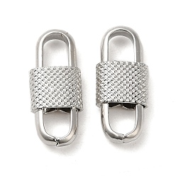 Платина Покрытие стойки латунные подвески для соединителей овального звена, долговечный, без кадмия и без свинца, платина, 15x6.3x3 мм, отверстие : 3.5x3 мм