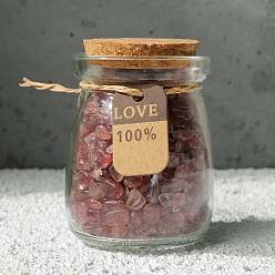 Клубничный Кварц Натуральные клубничные кварцевые крошки целебные кристаллы бутылки желаний, Драгоценные камни Викки для балансировки энергии, медитационной терапии, 75x75 мм