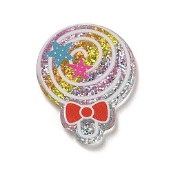 Candy Цветные акриловые пластиковые кабошоны, леденец, 26x20x2 мм