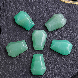 Зеленый Авантюрин Резные украшения для гроба из натурального зеленого авантюрина, Камни Рейки для домашнего офиса, рабочего стола, украшение по фэн-шуй, 20x15 мм