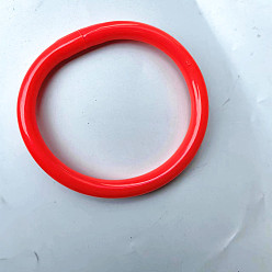 Красный Браслеты из ПВХ с распылительной покраской для женщин, красные, 3/8 дюйм (1 см), внутренний диаметр: 2-1/2 дюйм (6.5 см)