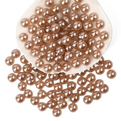 Светло-коричневый 100 кабошоны из пластика имитация жемчуга шт, полукруглый, загар, 4x2 мм