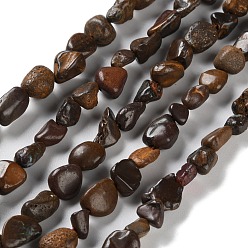 Землистый Опал Естественная почва опал бусин пряди, самородки, упавший камень, 4.5~11.5x3~7x3.5~6 мм, отверстие : 1~1.2 мм, около 48~68 шт / нитка, 15.35~15.94'' (39~40.5 см)