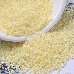 (DB1491) Opaque Pale Yellow  MIYUKI Delica Beads, Cylinder, Japanese Seed Beads, 11/0, (DB1491) Opaque Pale Yellow , 1.3x1.6mm, Hole: 0.8mm, about 2000pcs/bottle, 10g/bottle
