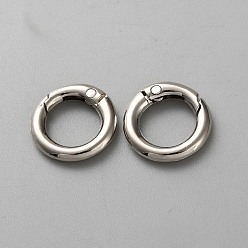Platinum Alloy Spring Gate Rings, Ring, Platinum, 20x4mm